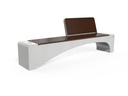 CONCRETE BENCH 247 PR Resysta polished aggregate