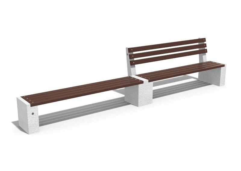 CONCRETE BENCH 239 ER Resysta exposed aggregate