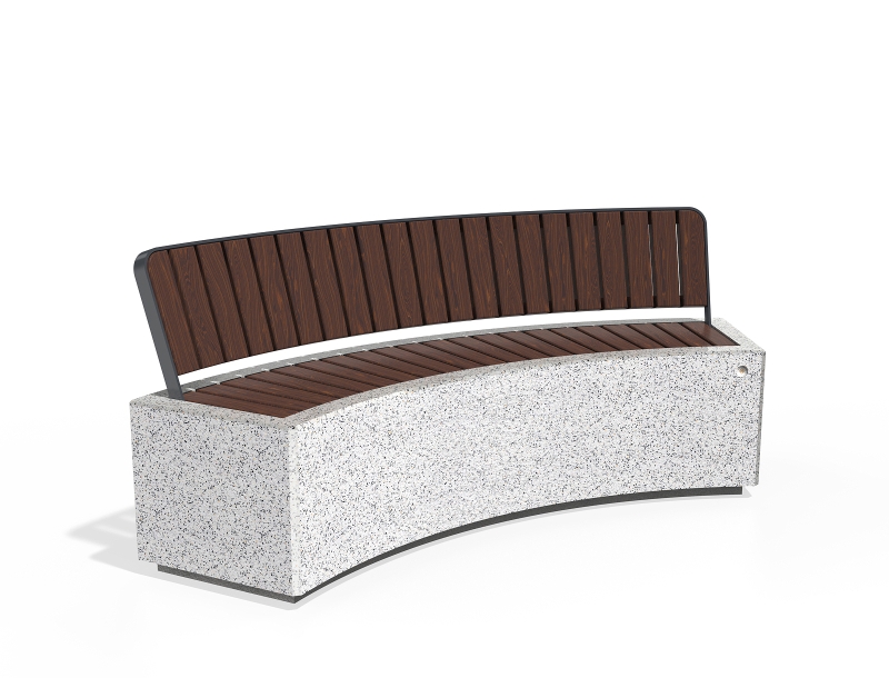 CONCRETE BENCH 268 E ER Resysta exposed aggregate