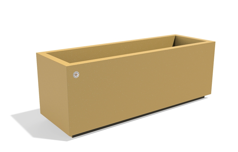 METAL PLANTER 401-WT stainless steel, with wheels and pull out tray