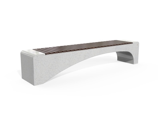 CONCRETE BENCH 233 PS polished aggregate