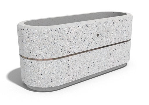 CONCRETE PLANTER 196 exposed aggregate