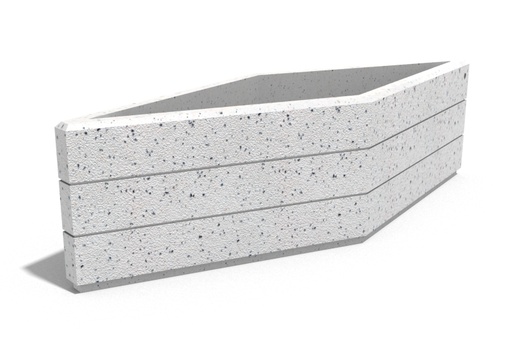 CONCRETE PLANTER 230 exposed aggregate