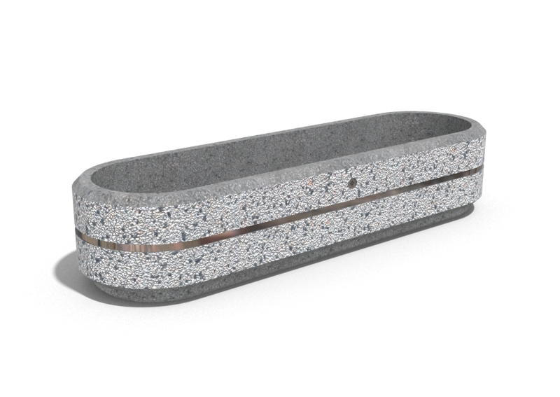 CONCRETE PLANTER 25 exposed aggregate