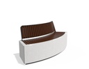 CONCRETE BENCH 268 G ER Resysta exposed aggregate