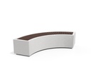 Concrete Benches 268 V ES exposed aggregate