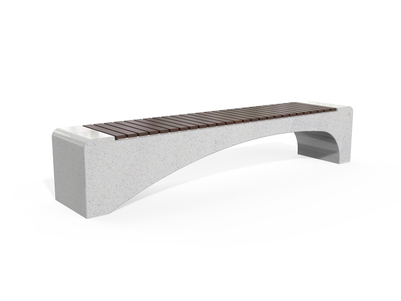 CONCRETE BENCH 233 ES Resysta exposed aggregate