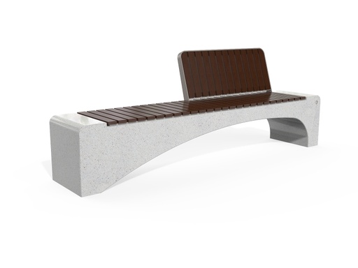 CONCRETE BENCH 247 PS polished aggregate