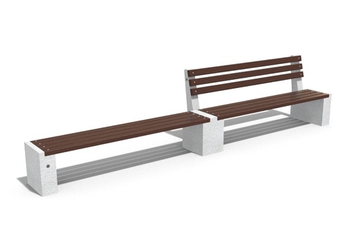 CONCRETE BENCH 239 ER Resysta exposed aggregate