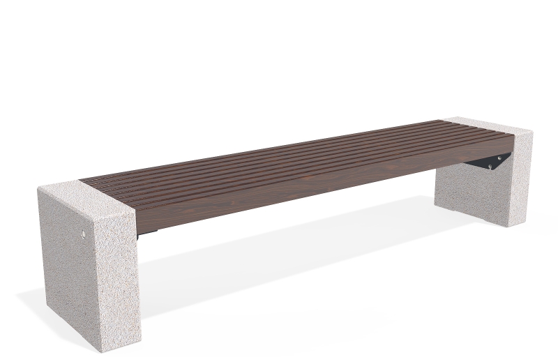 CONCRETE BENCH 332 ER Resysta exposed aggregate